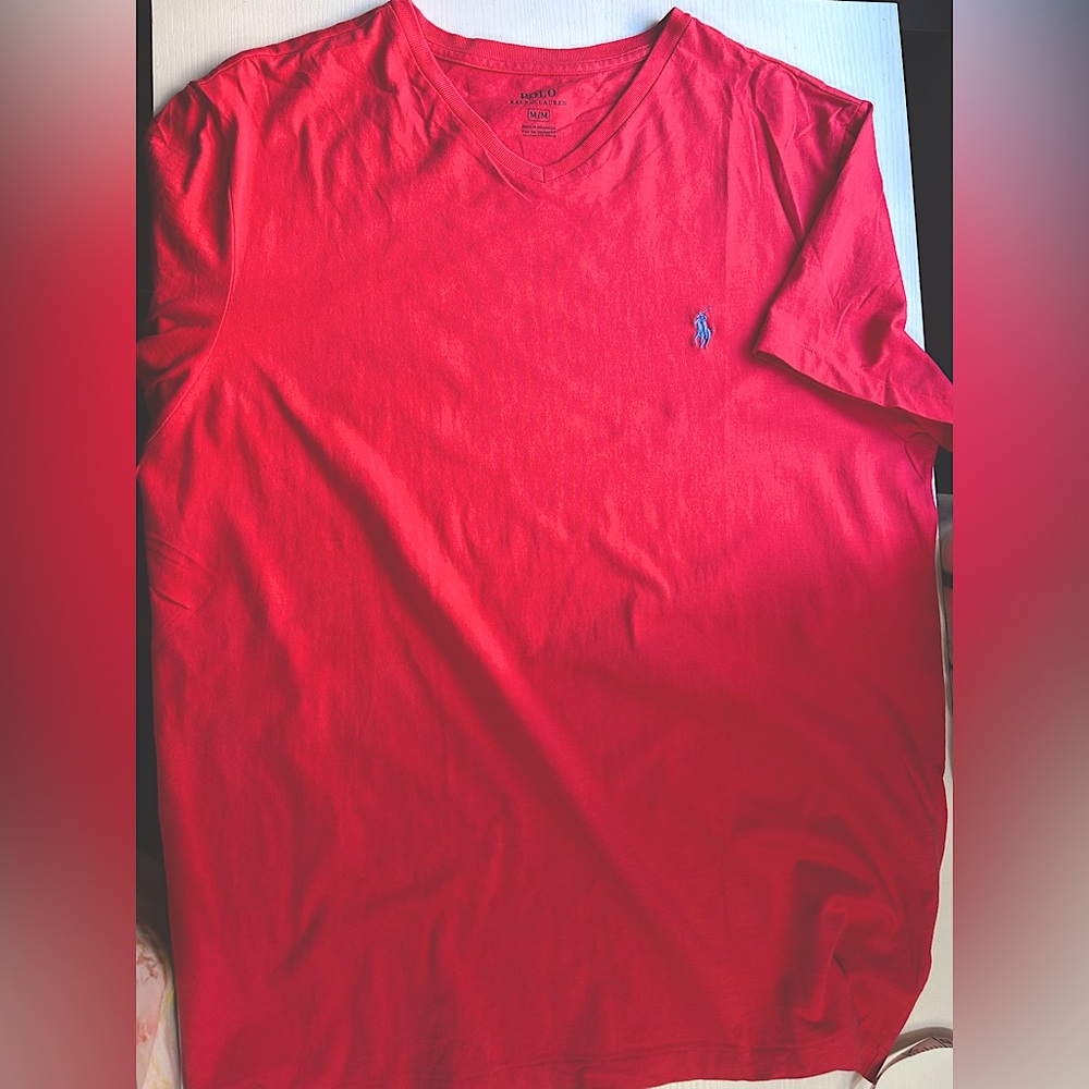 EUC Polo by Ralph Lauren Men's Red cotton Short Sleeve Tee size M